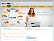 Tablet Screenshot of grandeurinfotech.com